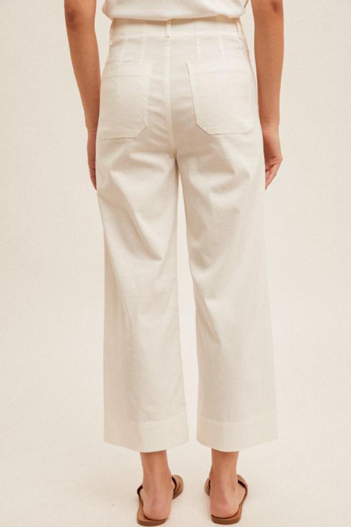 STRETCH WIDE LEG PANTS Product Image