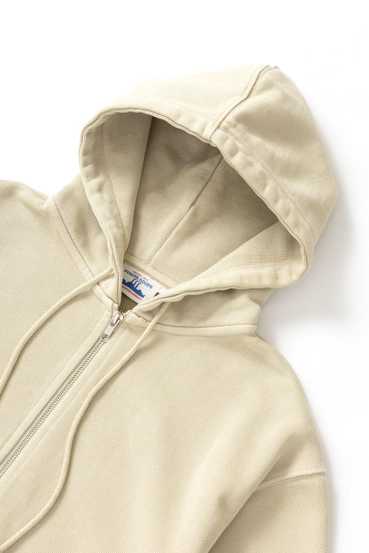 Power Goods - Loopback Zip Hoodie - Bone Product Image