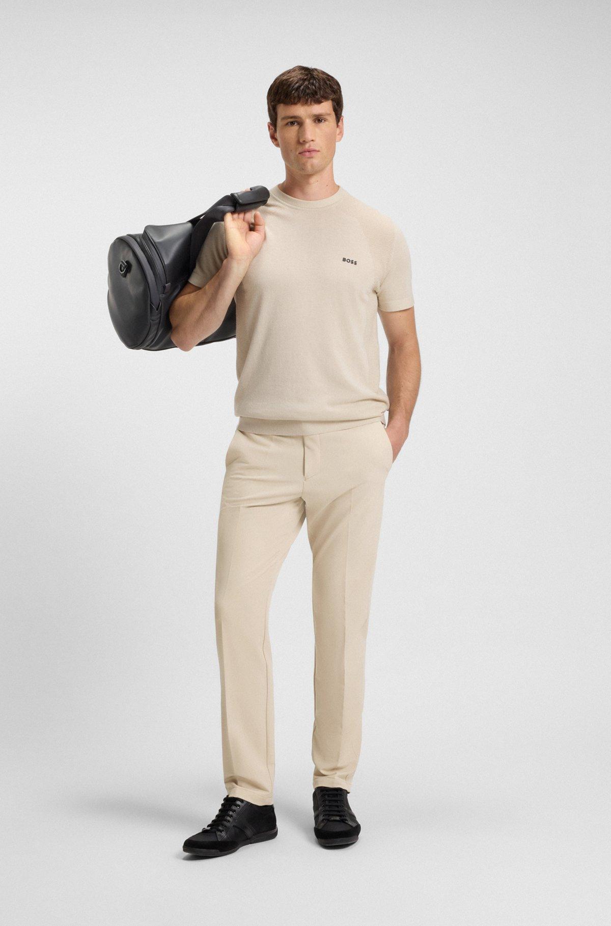Slim-fit pants in water-repellent stretch fabric Product Image