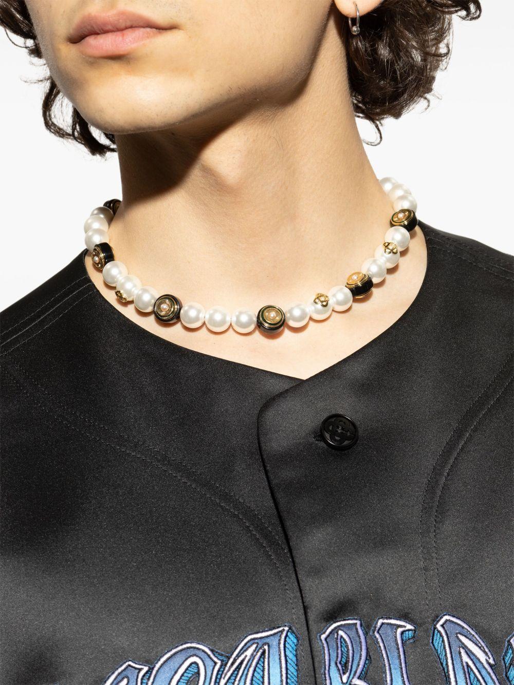 pearl-embellished necklace Product Image