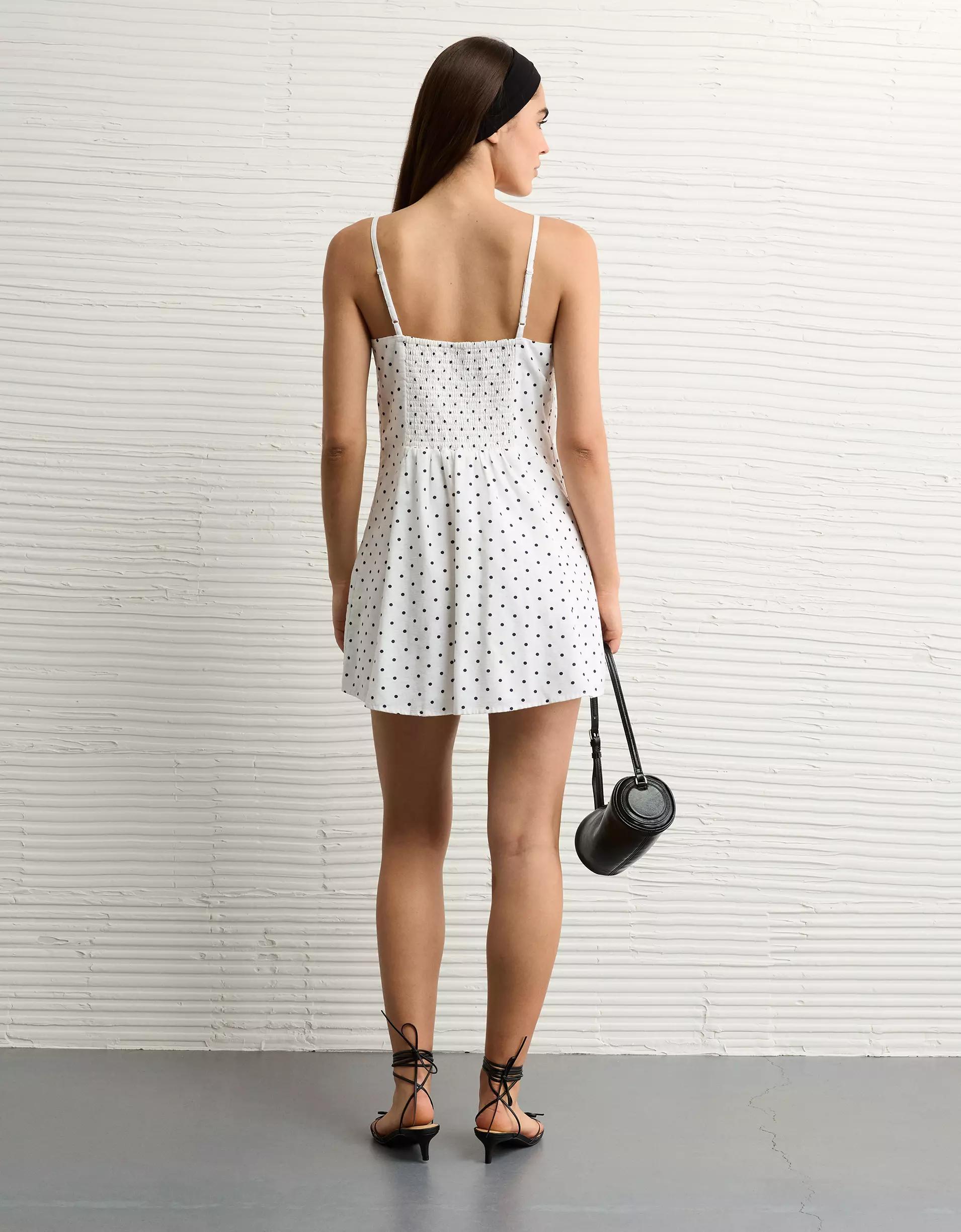 AE Sweetheart Button-Up Mini Dress Product Image