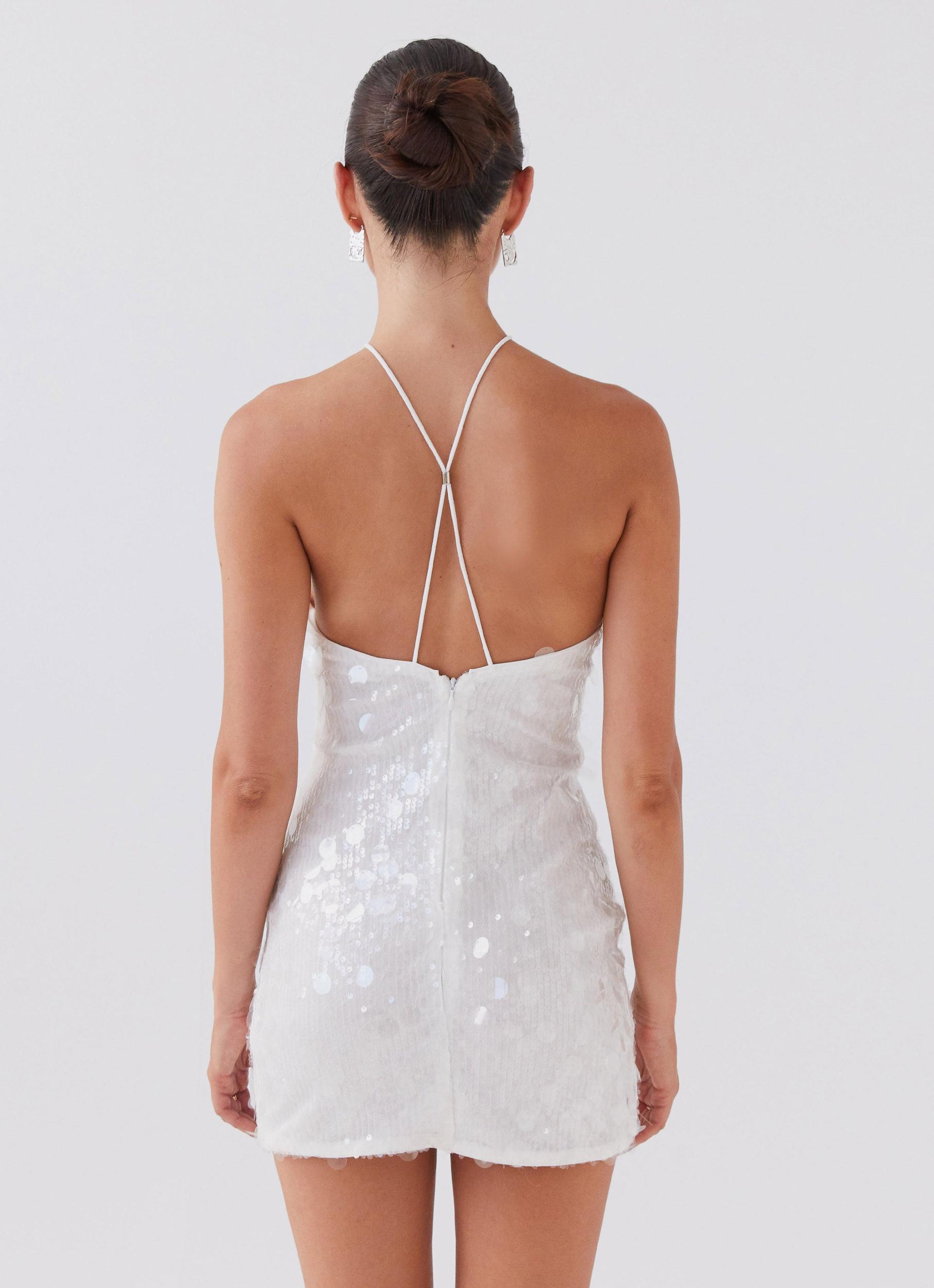 Glitz And Glamour Sequin Mini Dress - Crystal Cloud Product Image