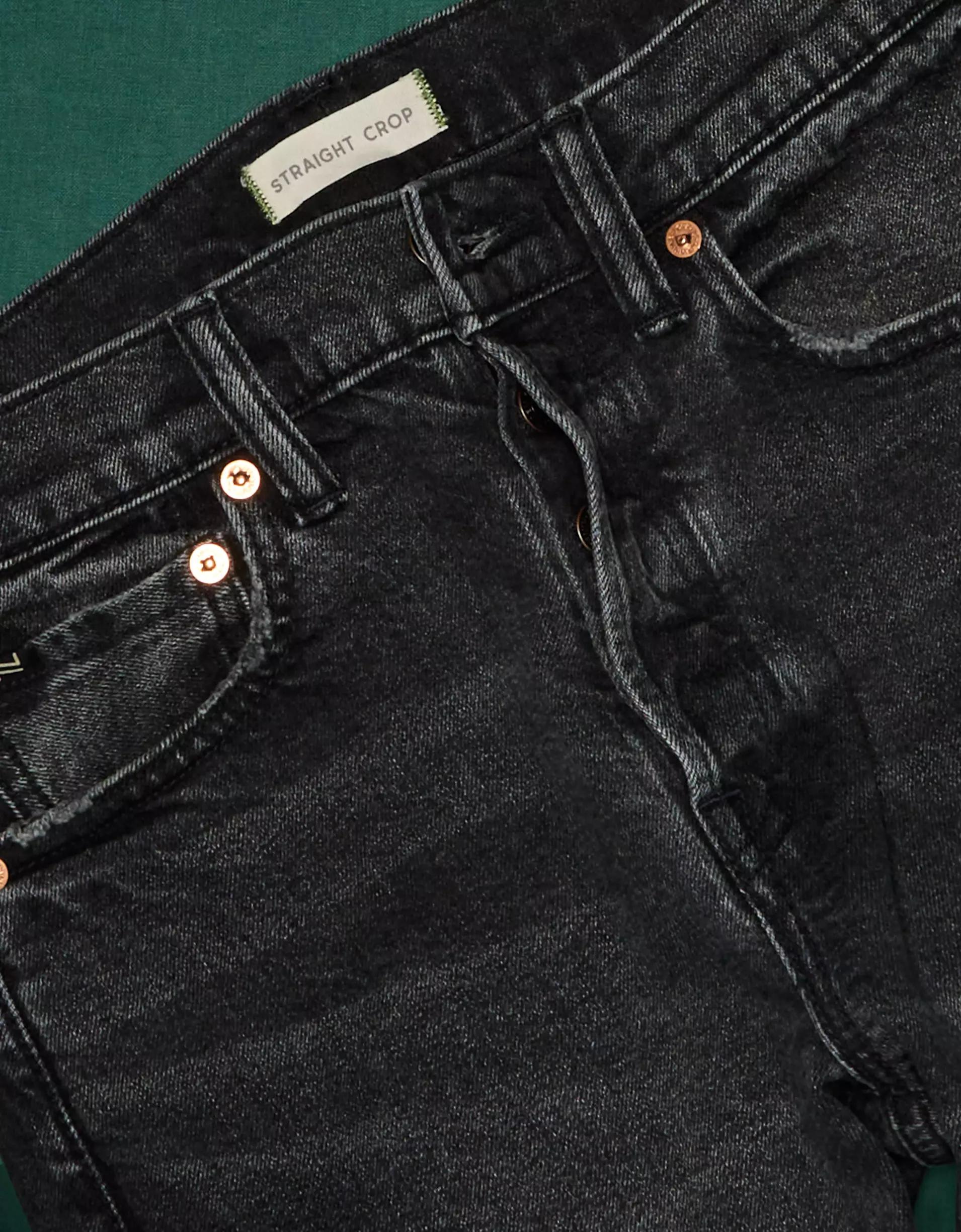 AE77 Premium Straight Crop Jean Product Image