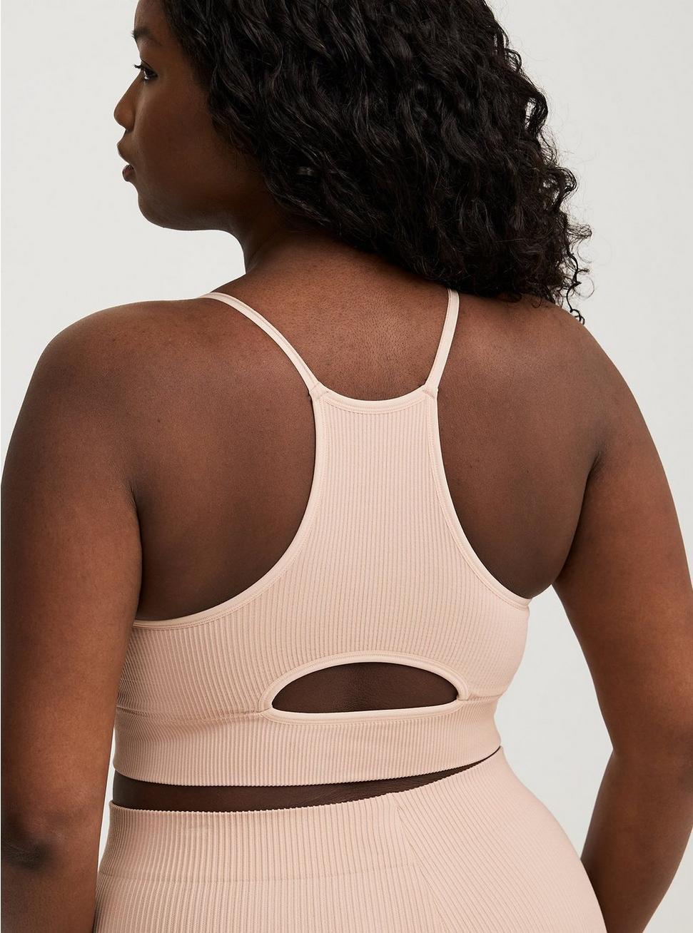 Seamless Rib High-Neck Bralette Product Image