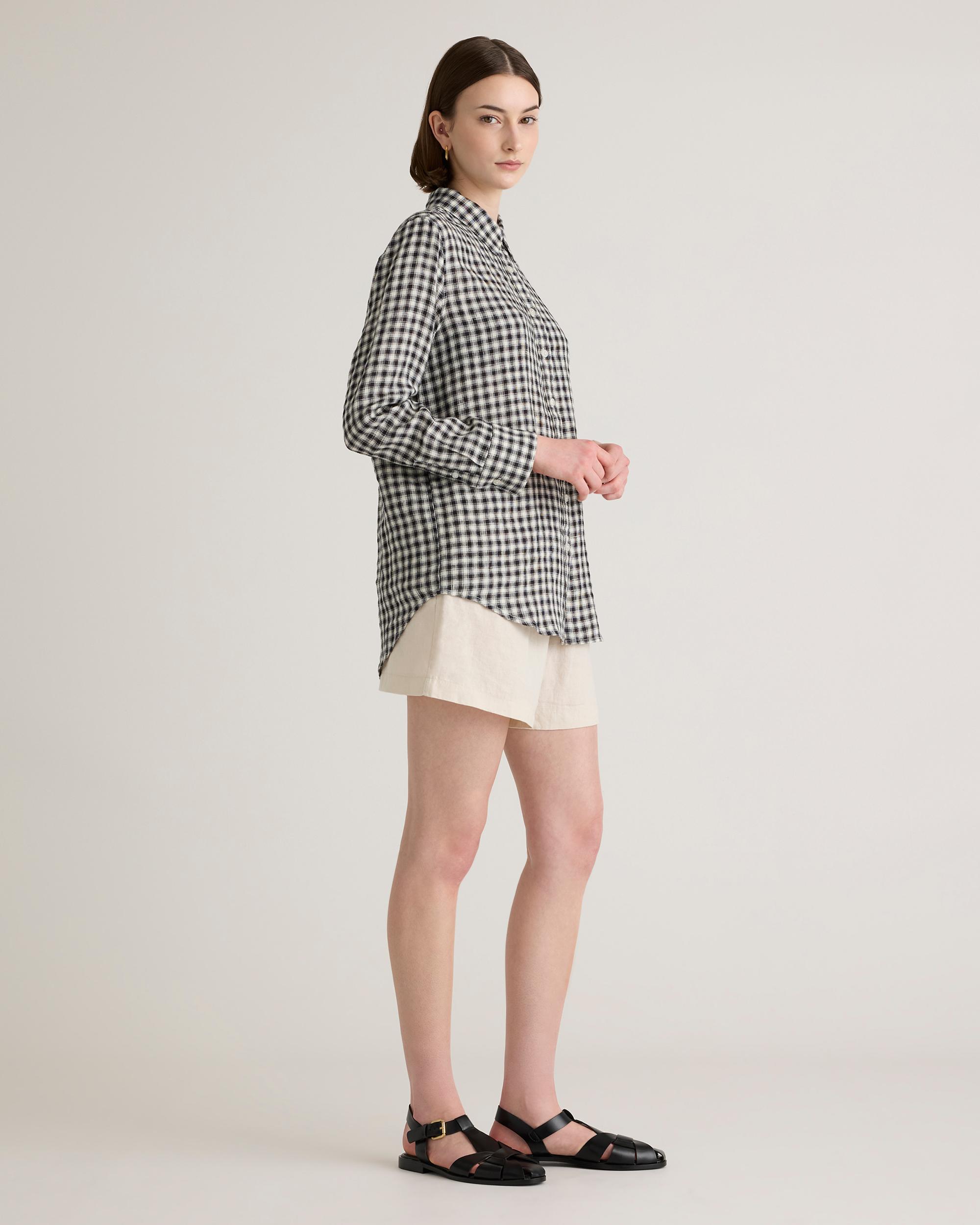 Quince | Women's 100% European Linen Long Sleeve Shirt Size XL Product Image