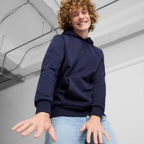 PUMA Tonal Logo Men's Hoodie in Dark Blue Product Image