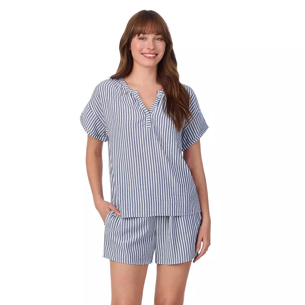 Women's Draper James 2-Piece Seersucker Short Sleeve Pajama Top & Pajama Shorts Set,  Product Image