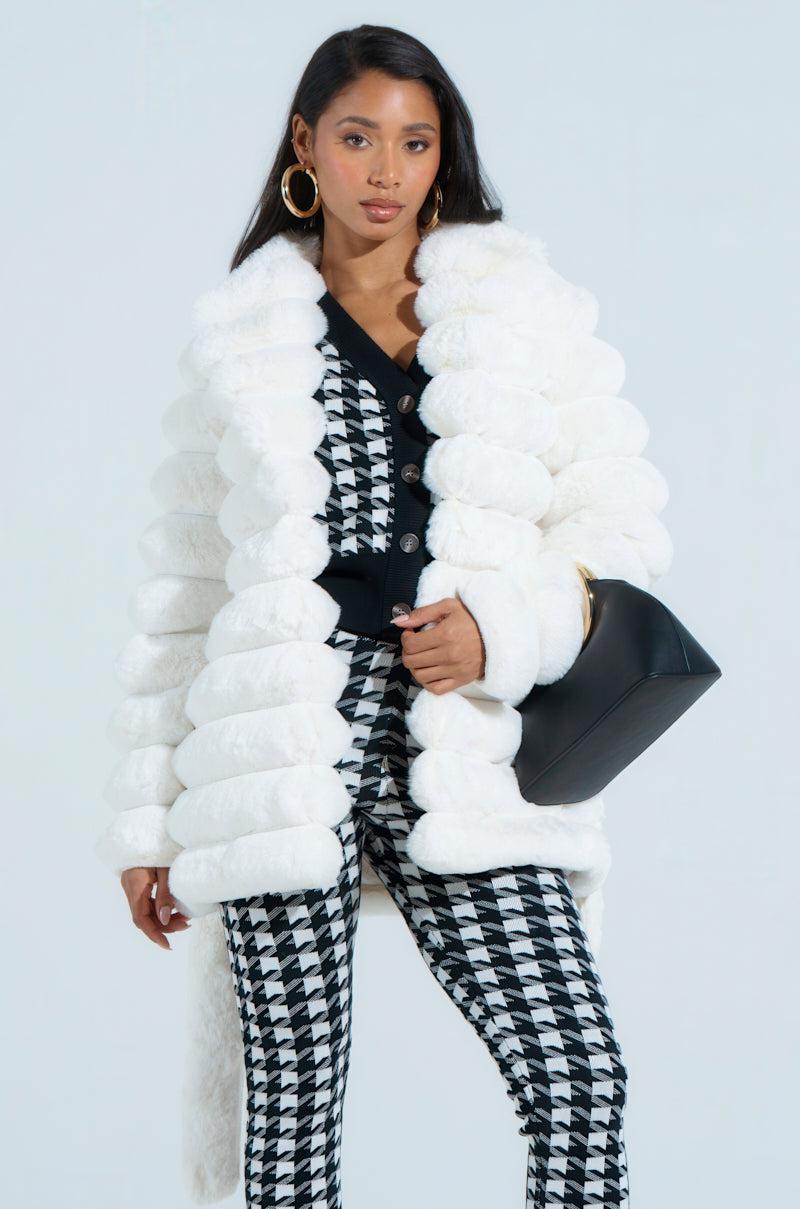 LANA POPCORN FAUX FUR JACKET Product Image