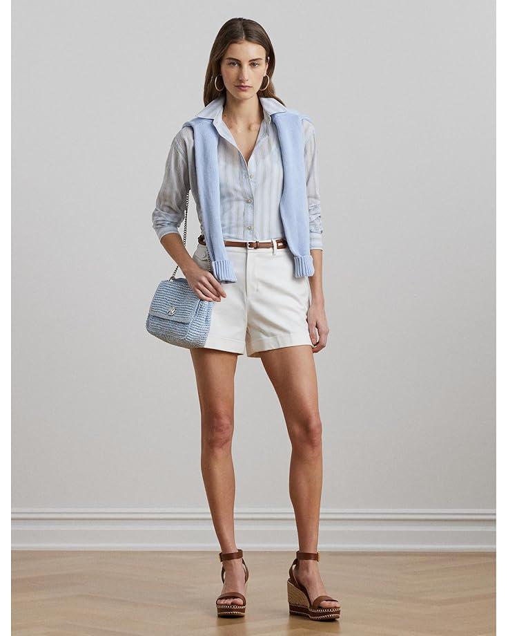 Lauren Ralph Lauren Mélange Woven Straw Medium Sophee Bag Product Image