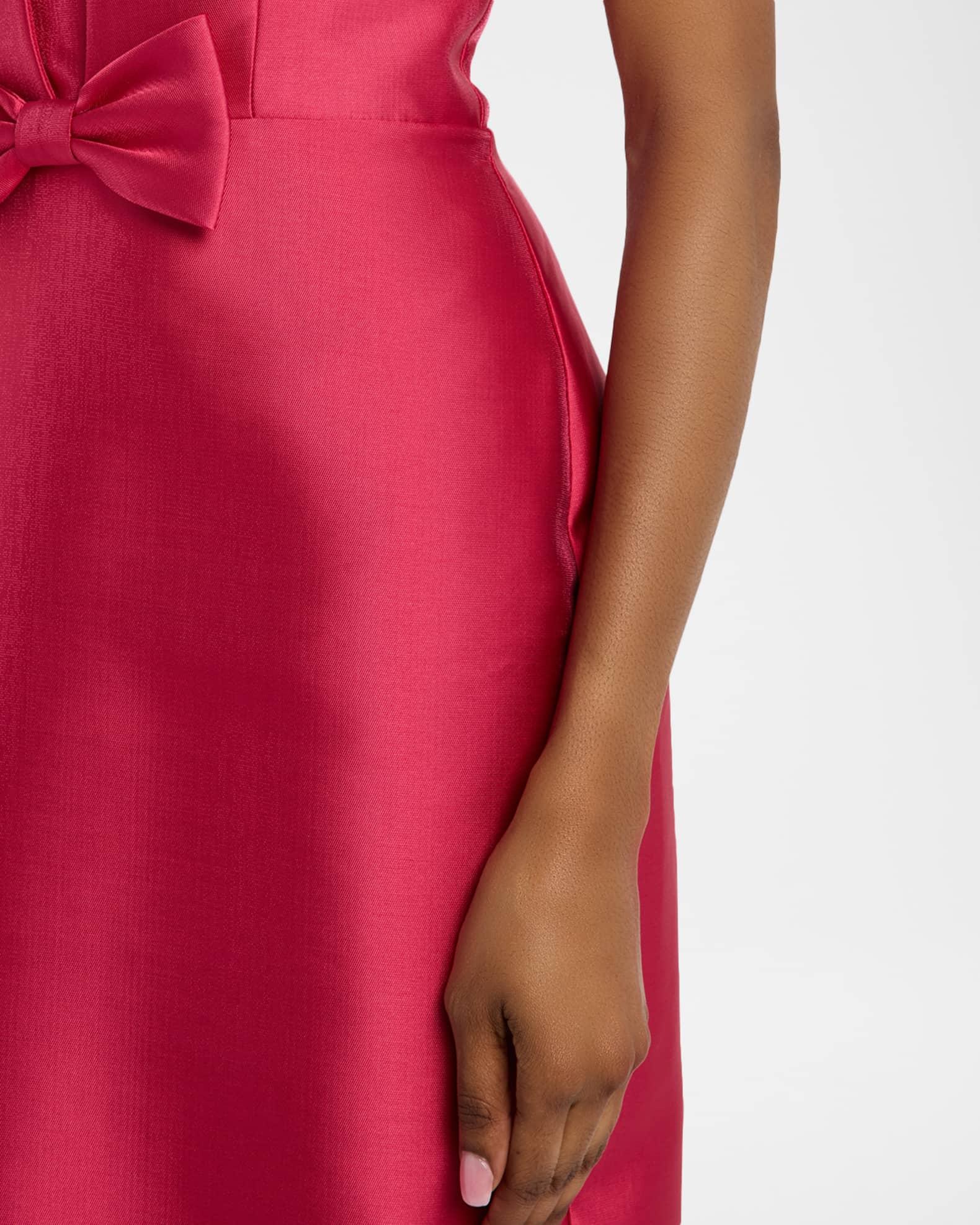 Bridget Strapless Mikado Midi Dress Product Image