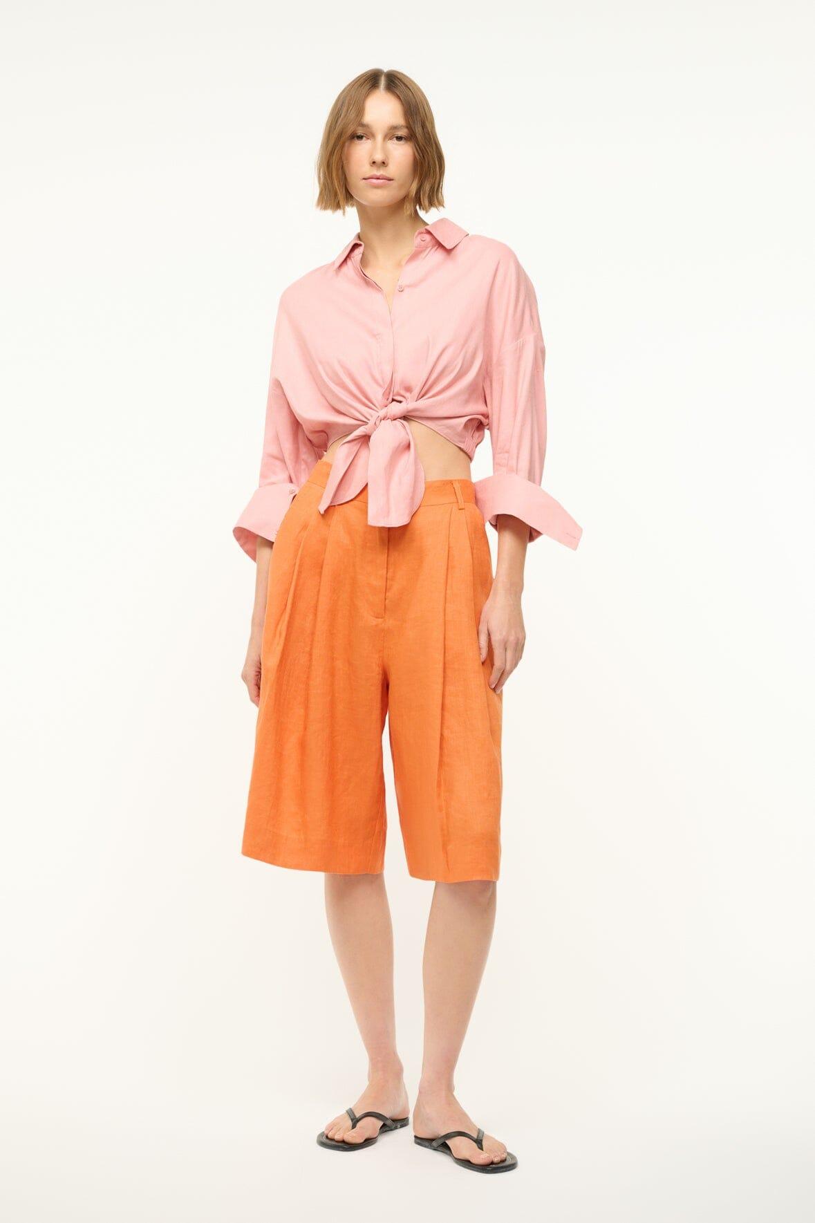 LISA LINEN TOP | FADED BLUSH Product Image