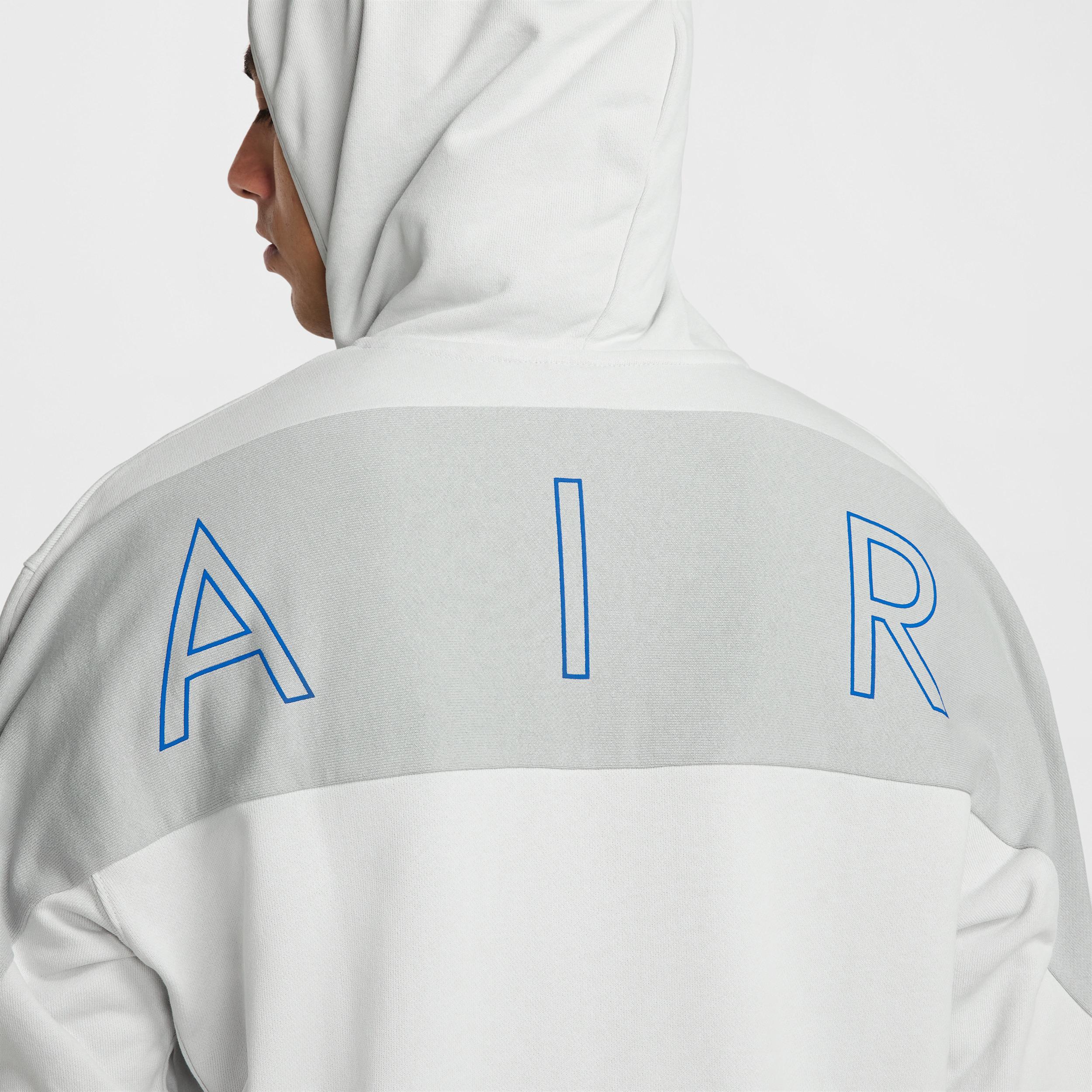 Nike Mens Nike Air Fleece Full Zip Hoodie BB - Mens Photon Dust/Light Smoke Grey Product Image