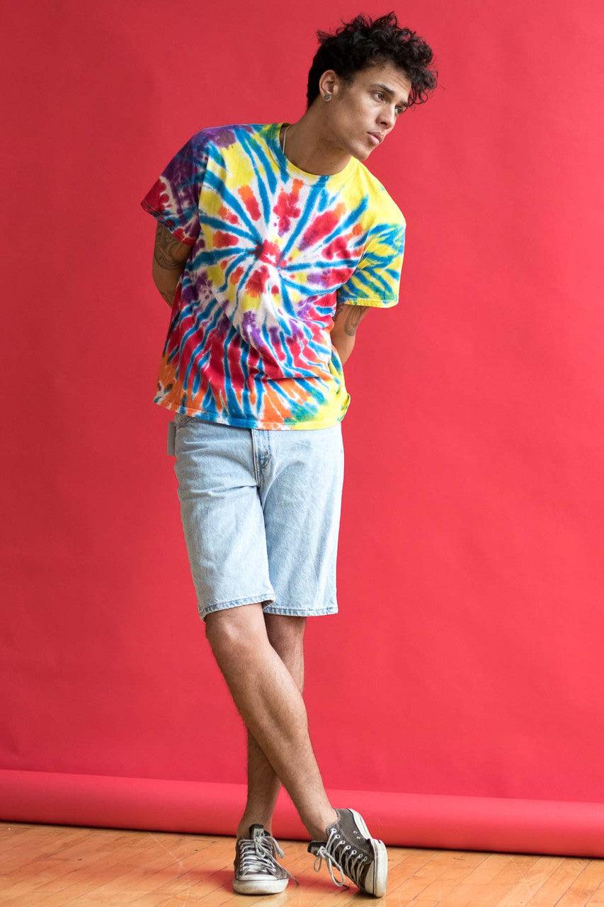 Multicolor Burst Tie Dye Shirt Product Image