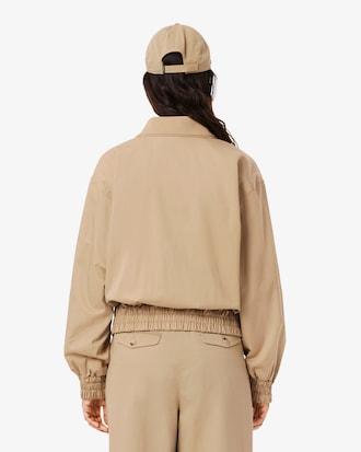 Double Collar Stretch Gabardine Jacket Product Image