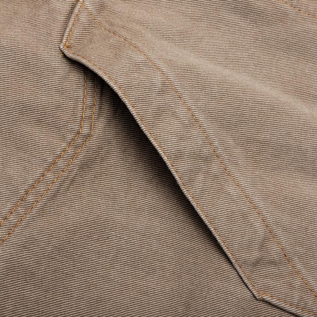 Denim Hoodie - Beige Male Product Image