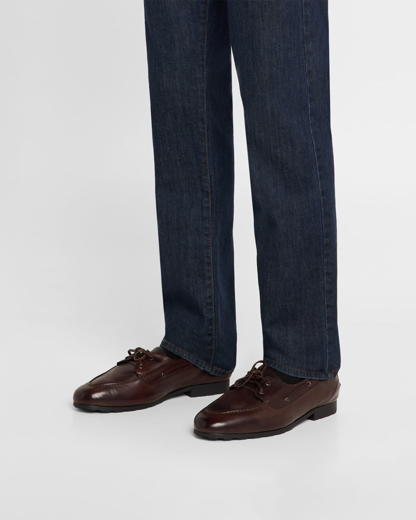 Men's Paquy Leather Boat Shoes Product Image