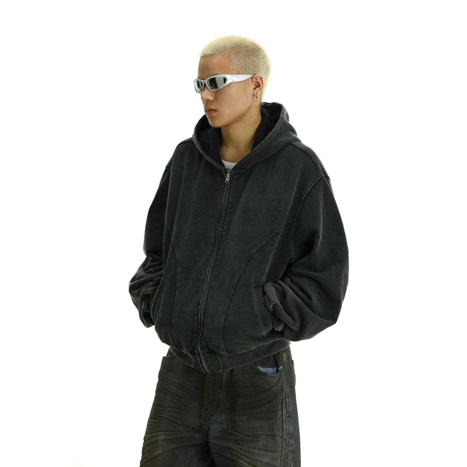 RT No. 11444 RECONSTRUCTED ZIP-UP HOODIE Product Image