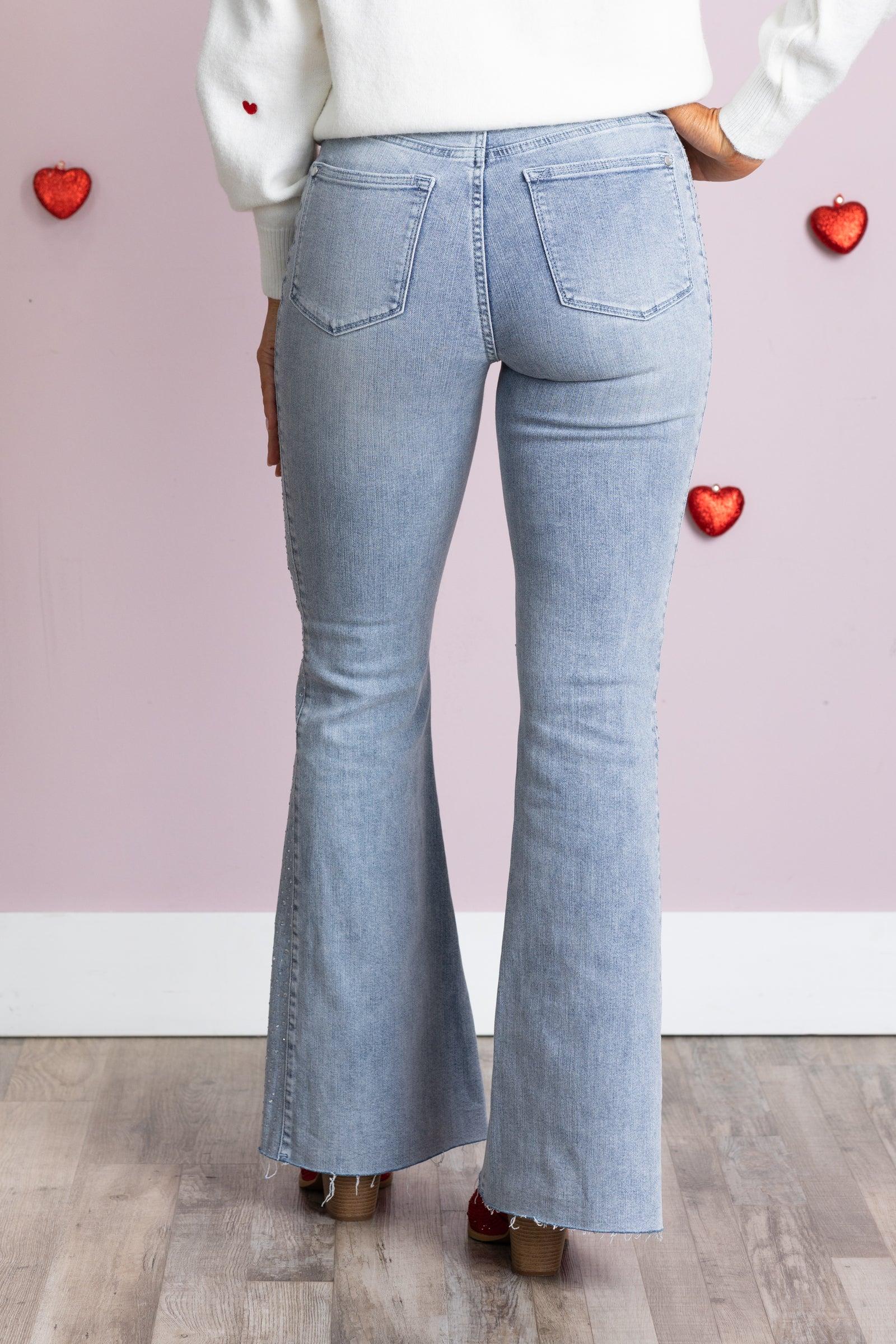 Judy Blue Rhinestone Side Panel Jeans Product Image
