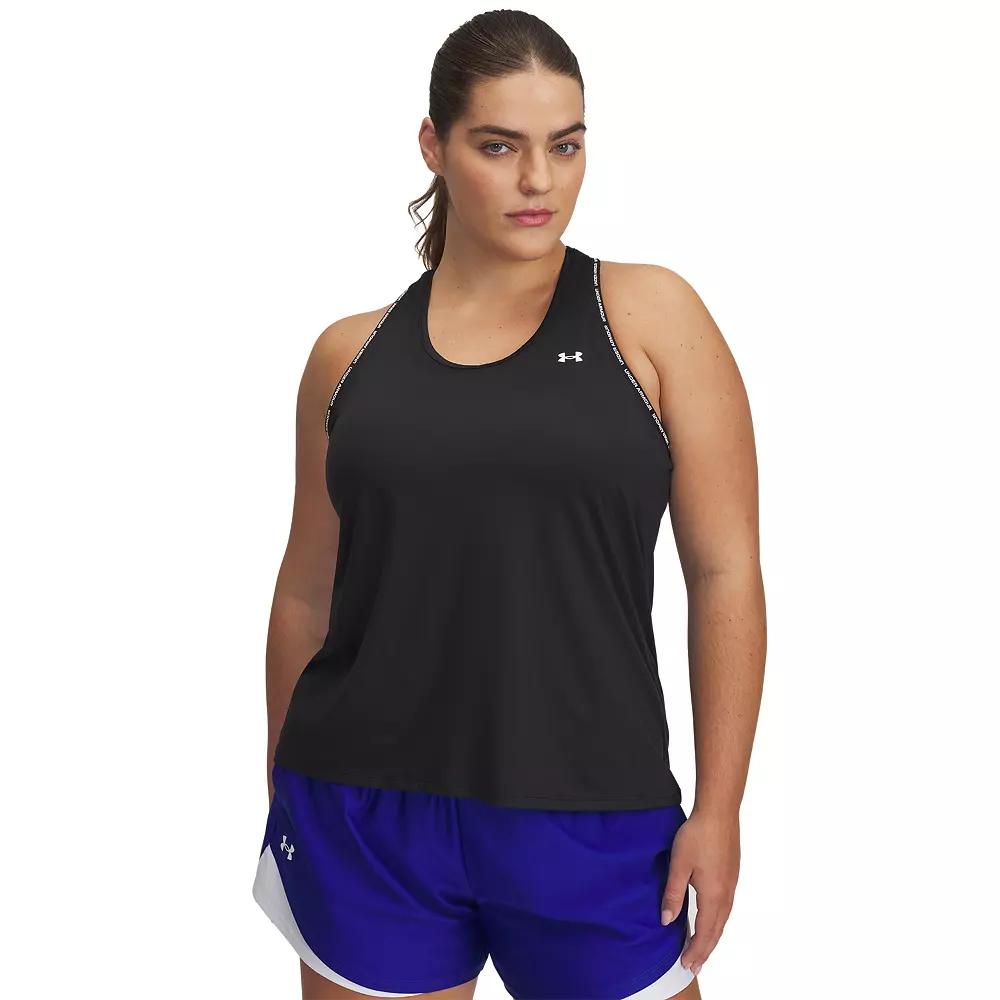 Plus Size Under Armour Tech™ Knockout Tank Top, Women's, Size: 3XL, Black Product Image