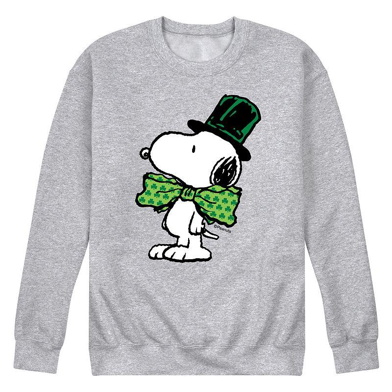 Men's Peanuts St Paddy's Bowtie Fleece Sweatshirt,  Product Image