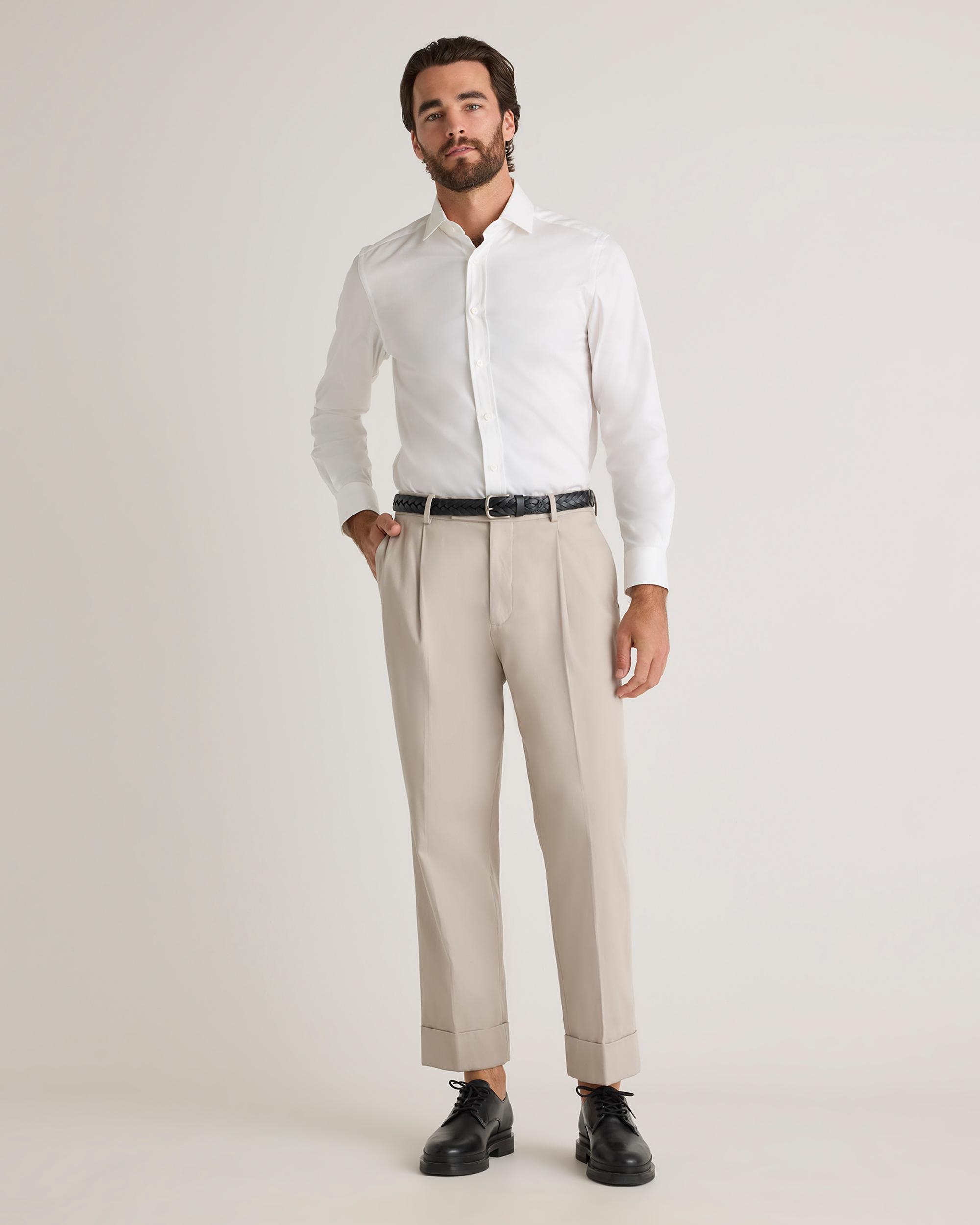 Quince | Men's Stretch Twill Dress Shirt Organic Cotton Product Image