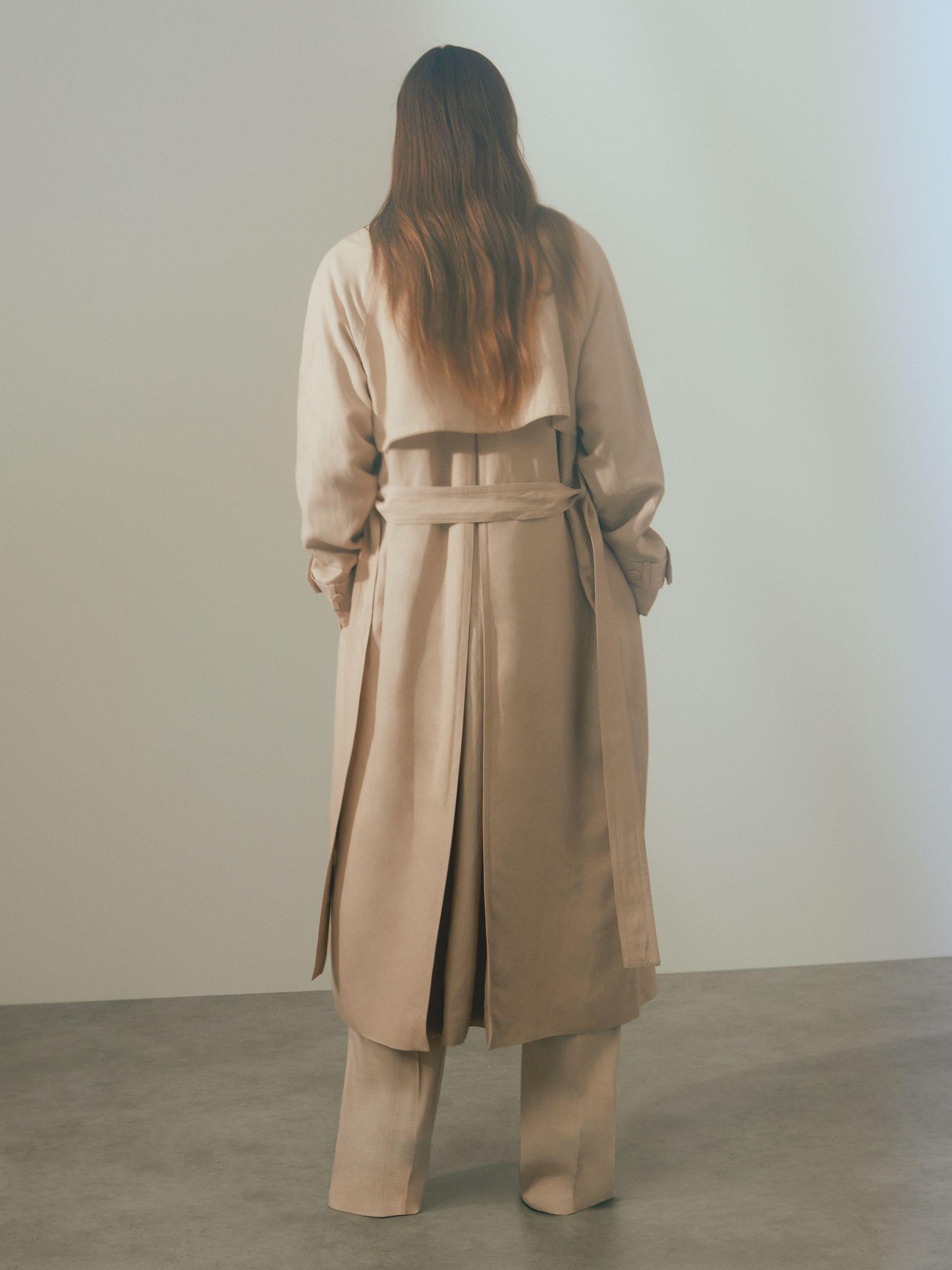 Atelier Belted Trench Coat in Blush Product Image