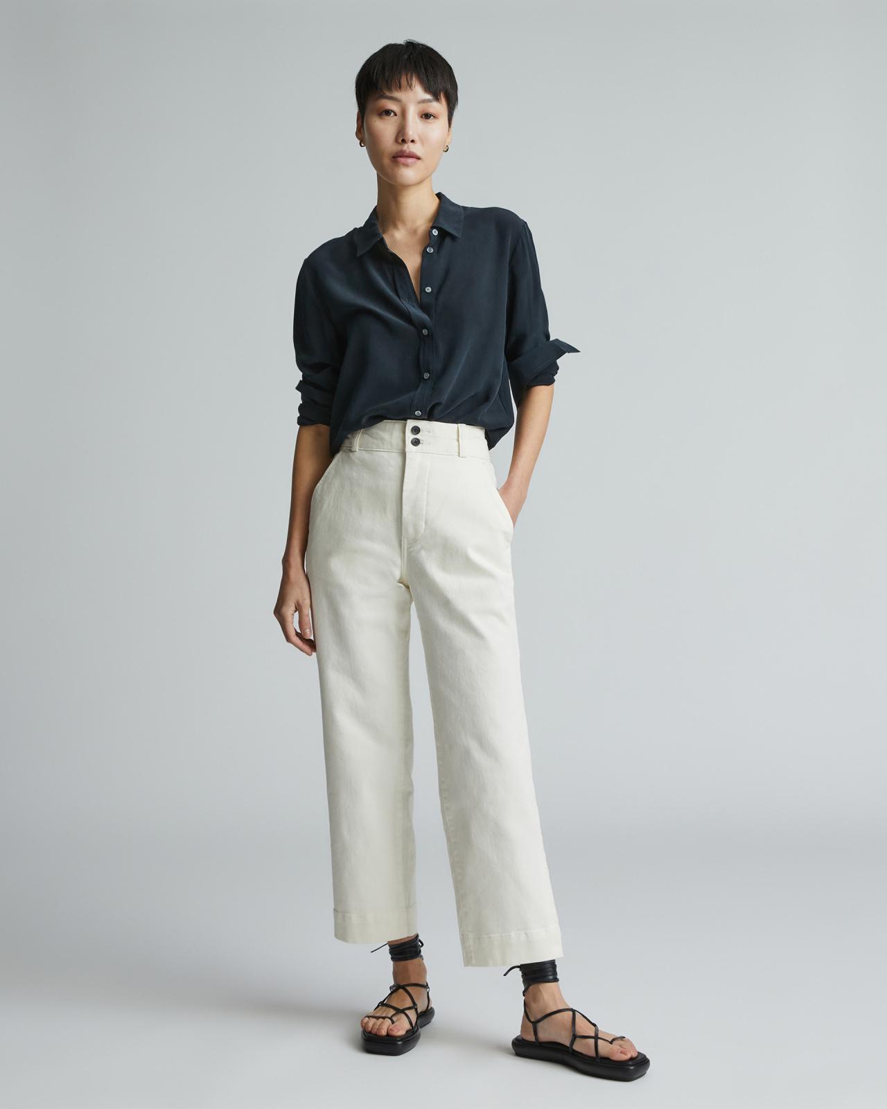 Womens Organic Straight-Leg Pant by Everlane Product Image