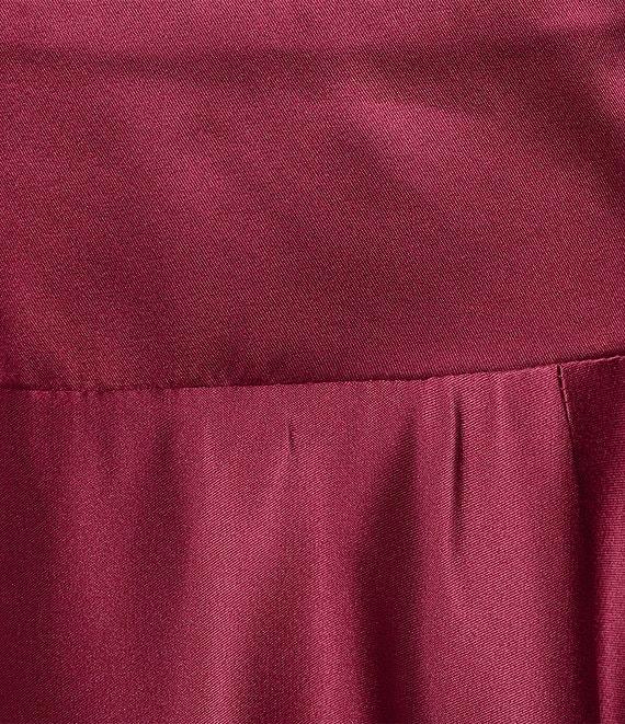 Next Up Adjustable Spaghetti Strap Low Back Side Slit Long Dress Product Image