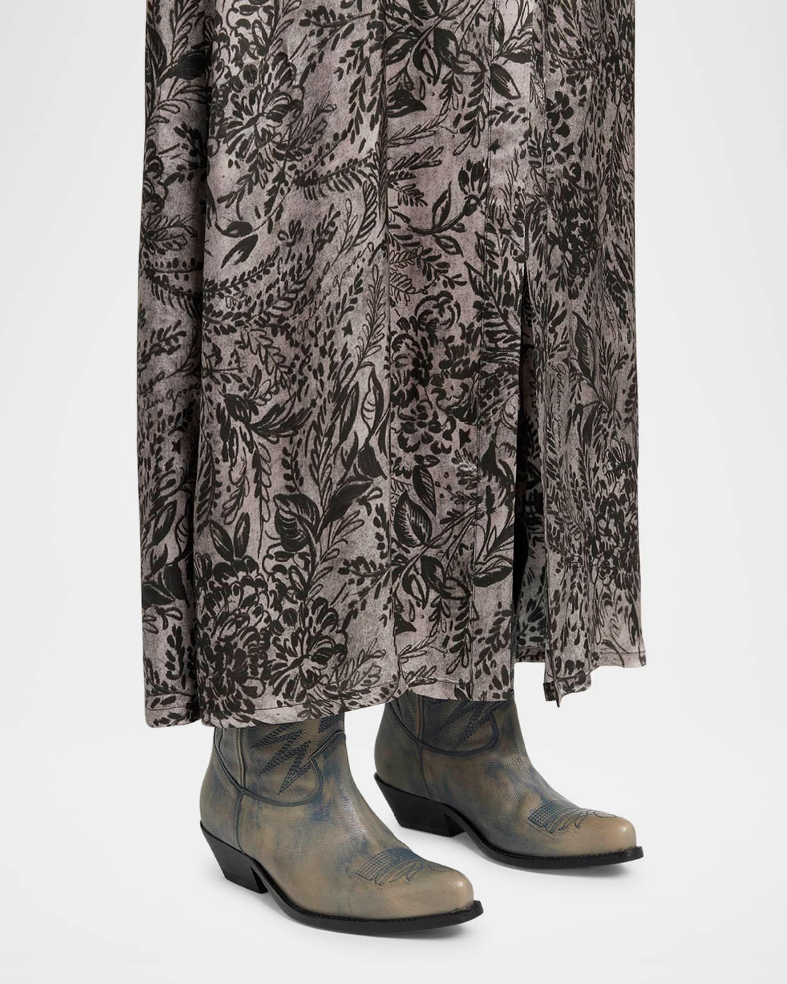 Wish Star Treated Leather Western Boots Product Image