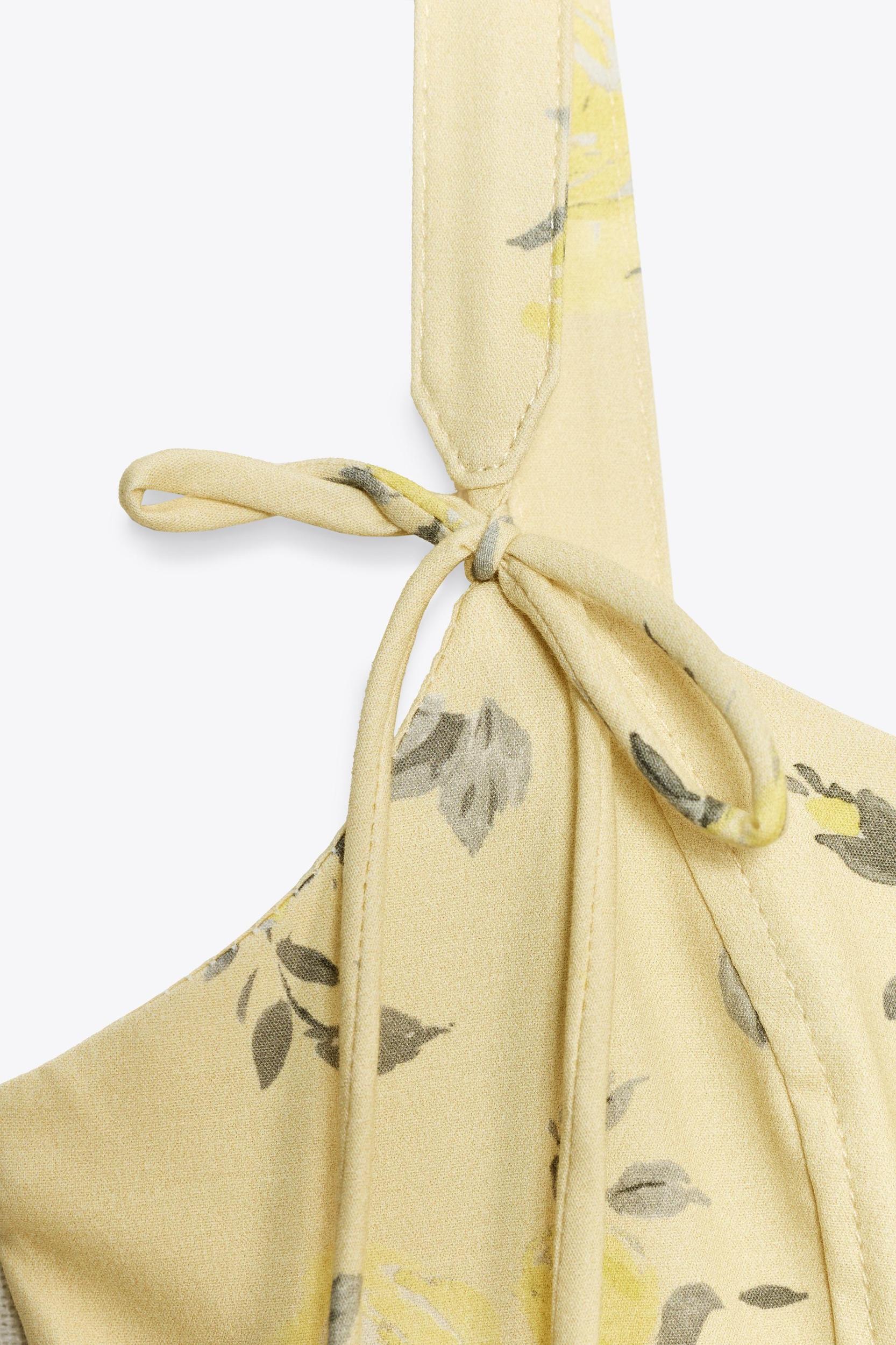 FLORAL POPLIN MINI DRESS Product Image