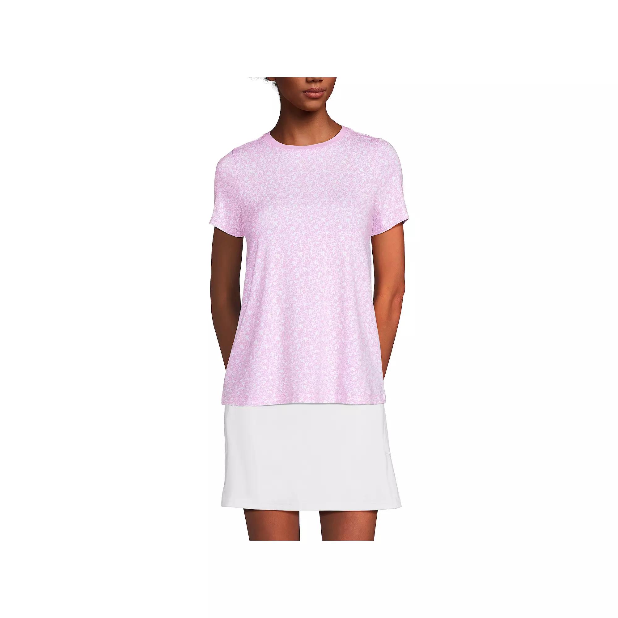 Women's Lands' End Power Performance Short Sleeve Crewneck T-Shirt,  Product Image