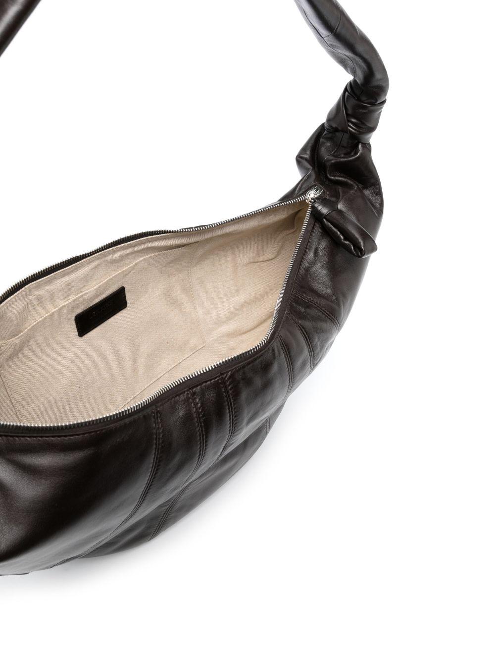 large Croissant leather shoulder bag Product Image