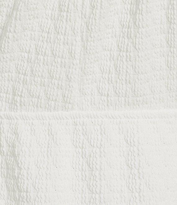 Moa Moa Cap Sleeve Scoop Neck Tie Front Dress Product Image