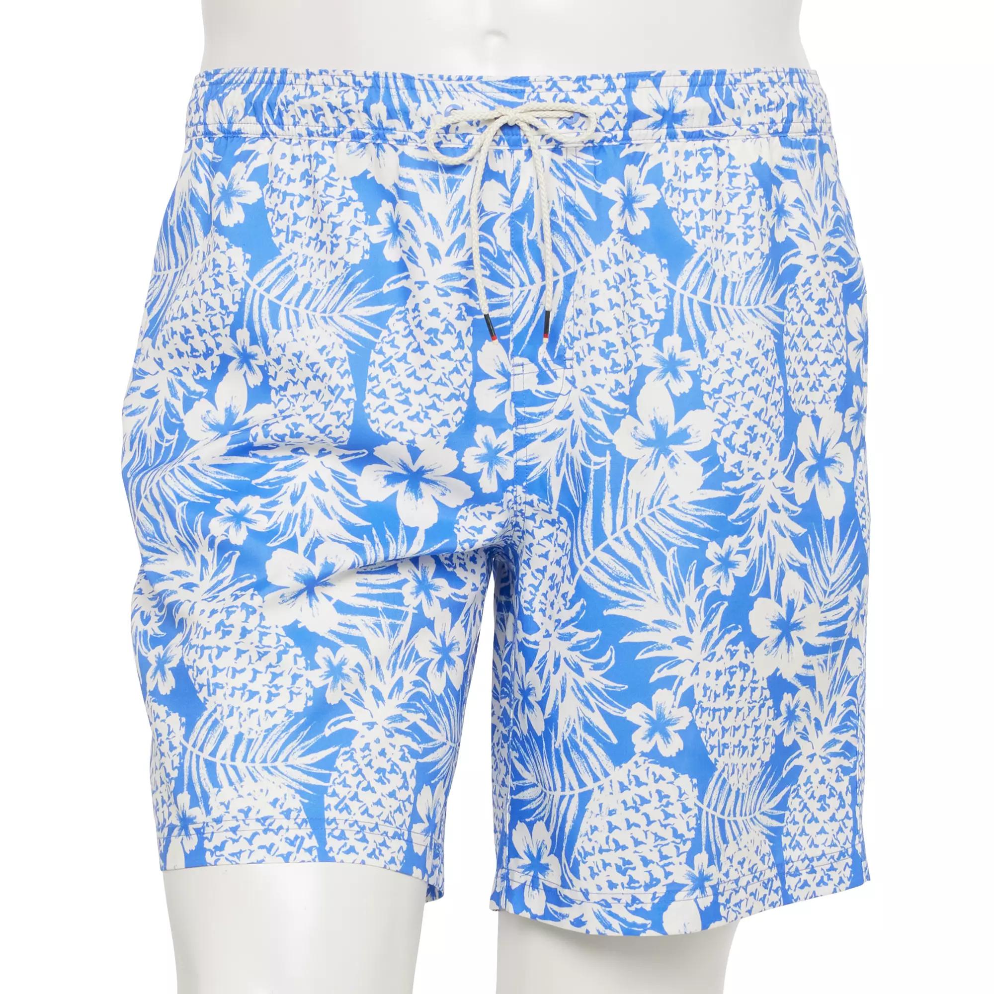 Big & Tall Dockers® 9-in. Swim Trunks, Men's, Size: Large Tall, Ceramic Blue Product Image