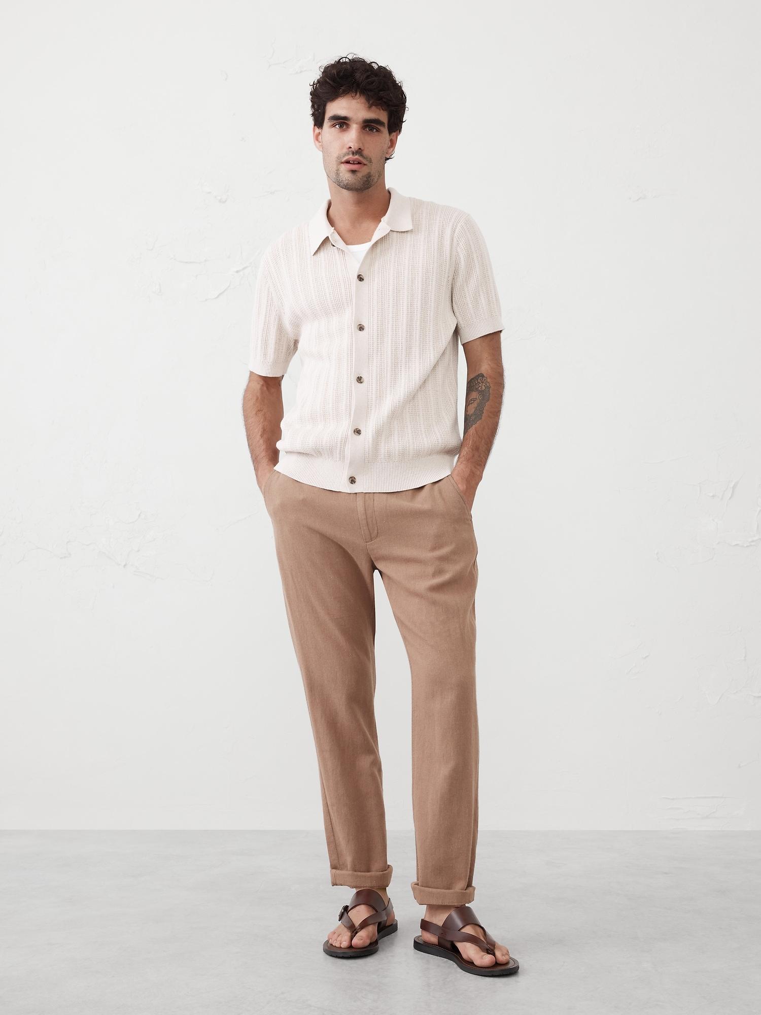 Textured Sweater Polo Product Image