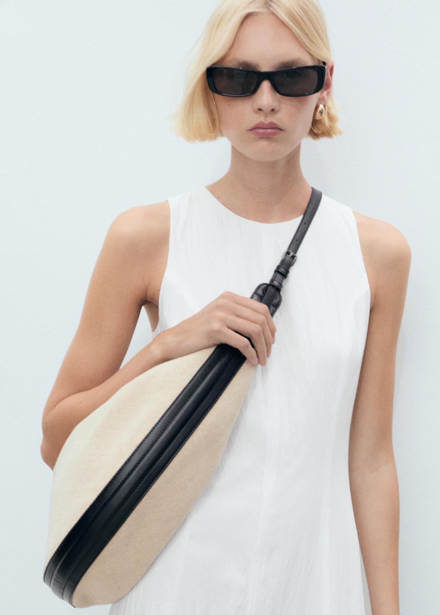 Long balloon dress - Women | MANGO USA Product Image