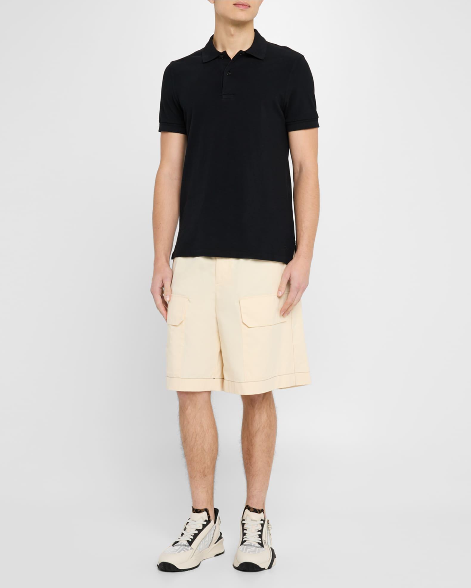 Men's Flow Mixed Media Low-Top Sneakers Product Image