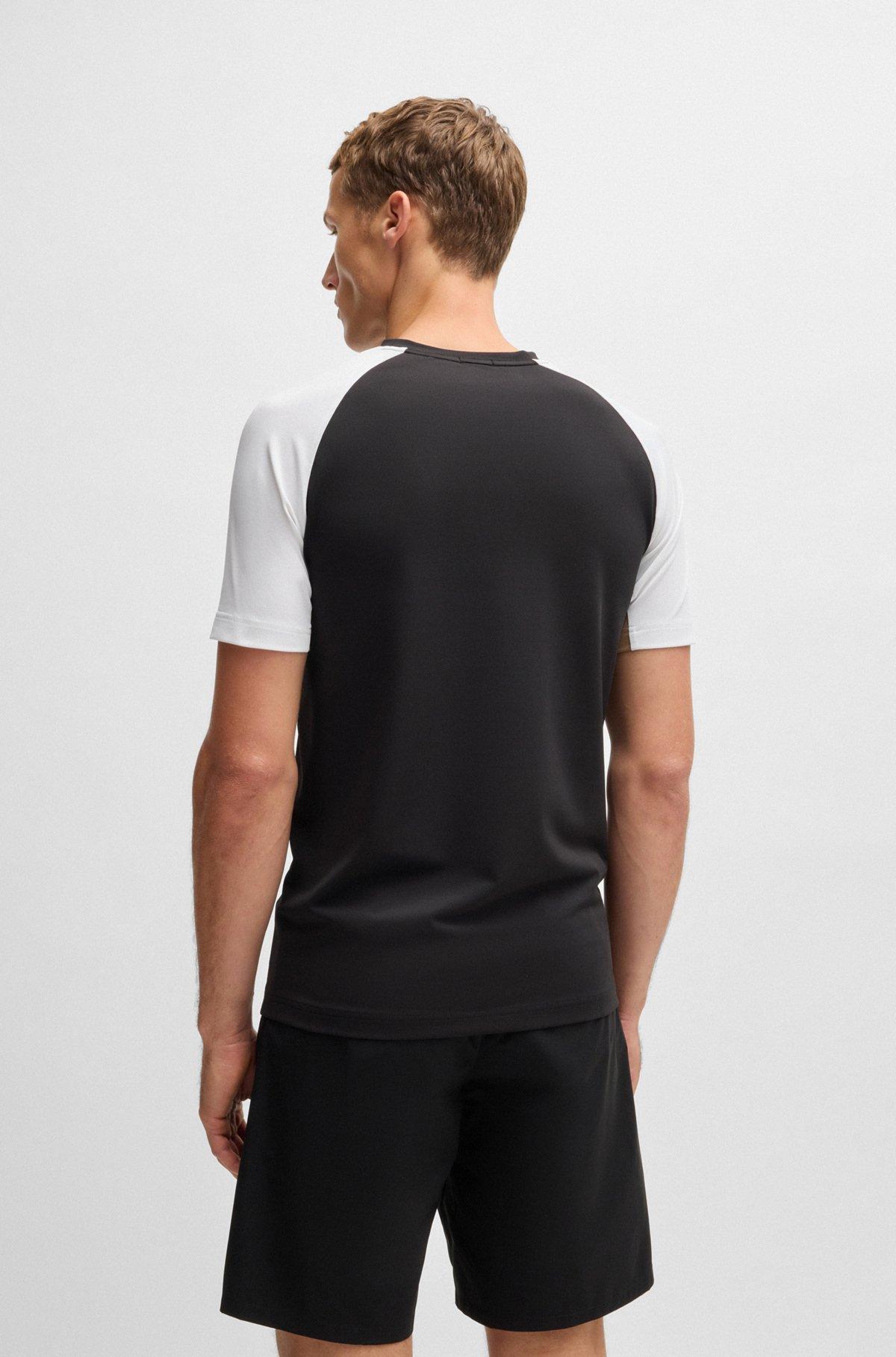 Active color-blocked T-shirt in moisture-wicking fabric Product Image
