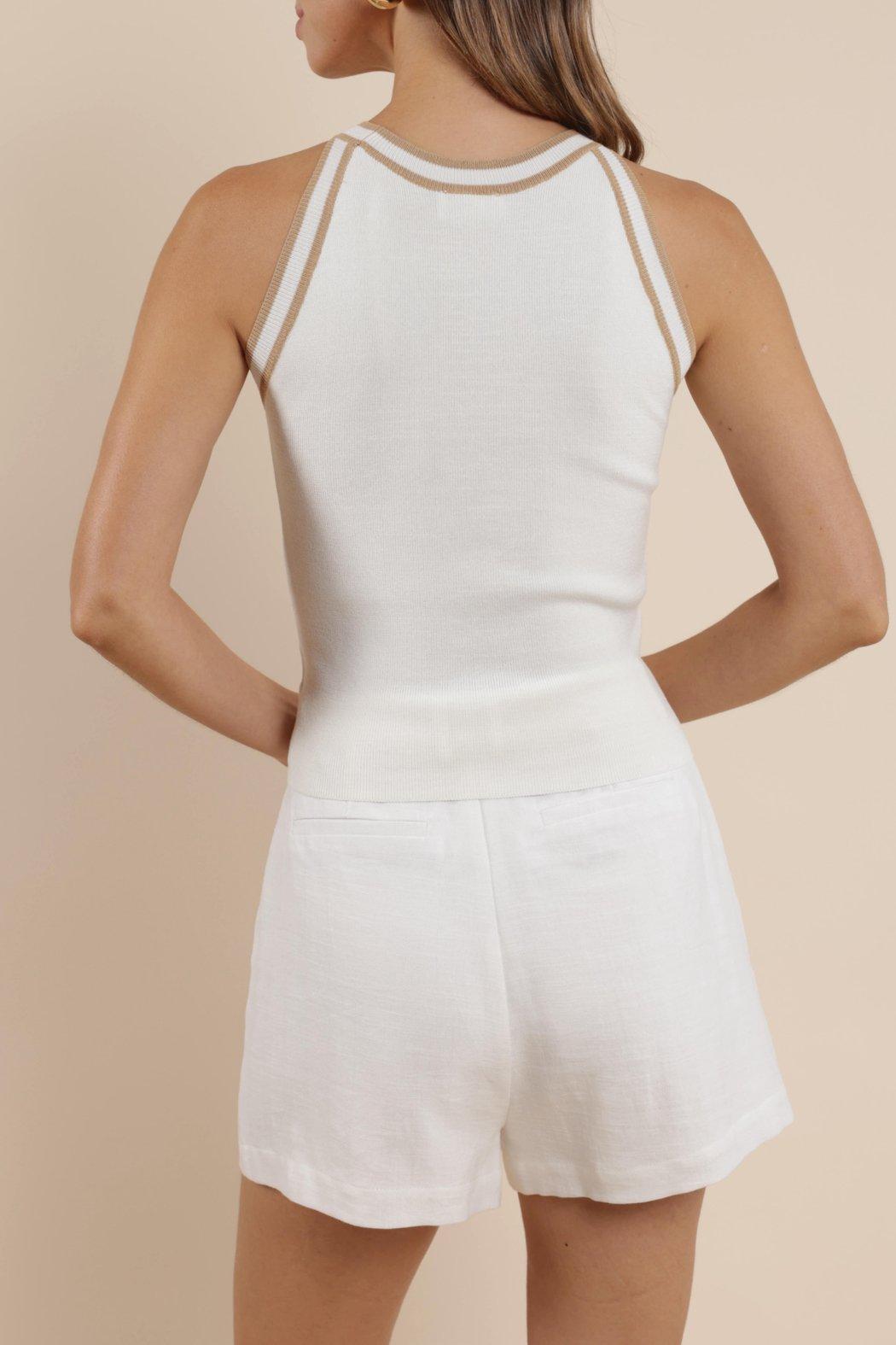 INEZ CONTRAST KNIT TANK Product Image