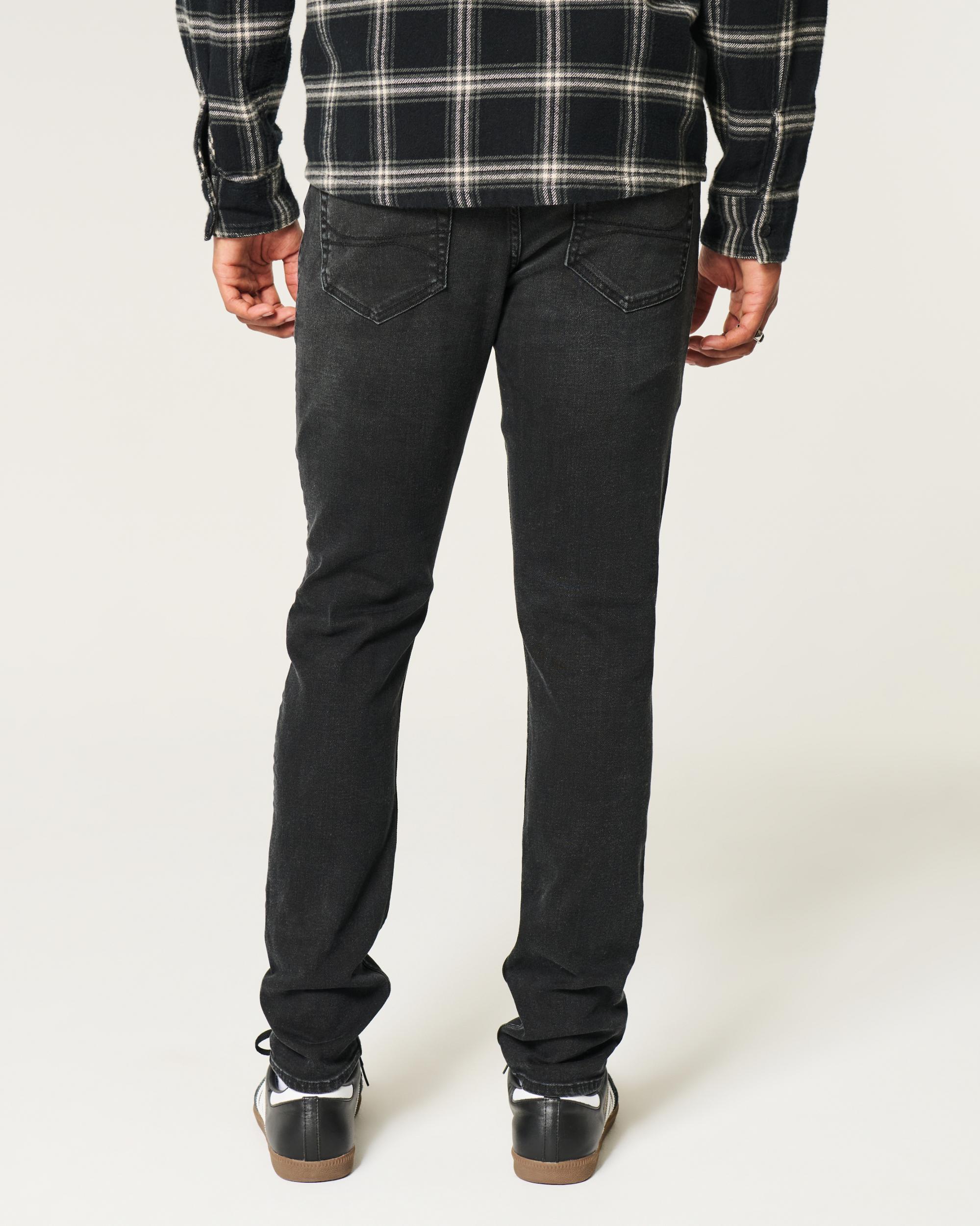 Washed Black Skinny Jeans Product Image