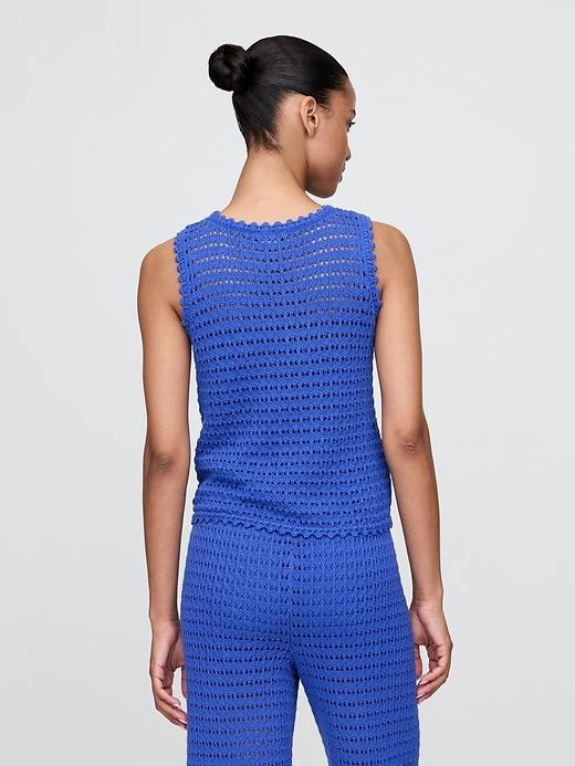 100% Cotton Crochet Tank Top Product Image