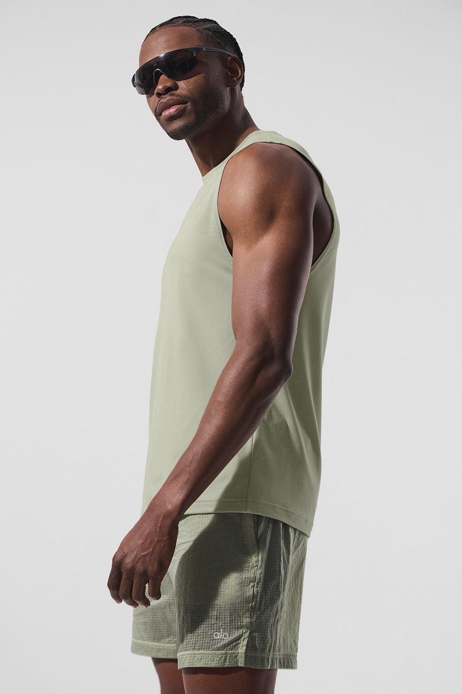 Conquer Muscle Tank - Limestone Product Image