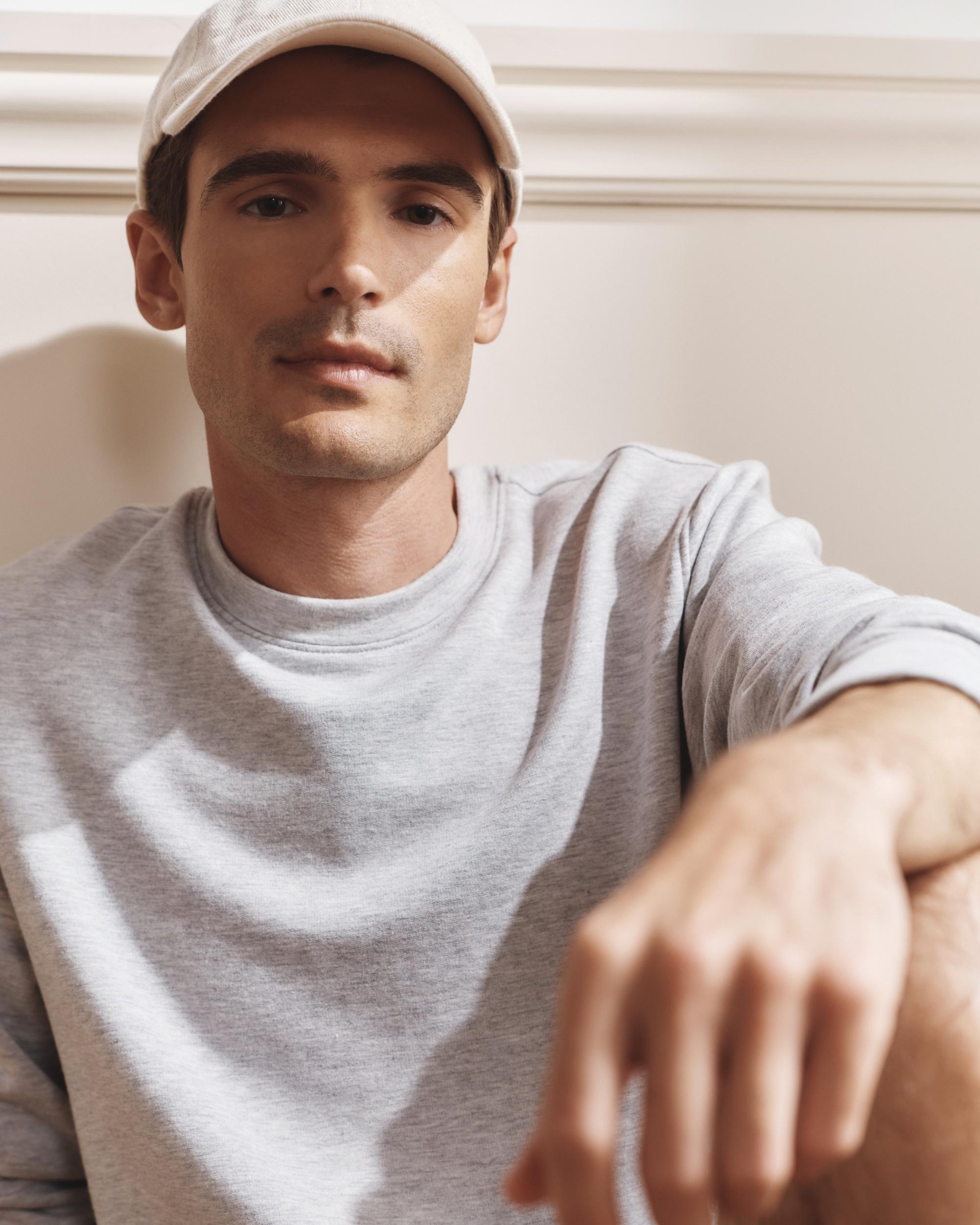 Quince | Men's Supersoft Fleece Crew Neck Alpaca Sweater Lenzing Modal Product Image