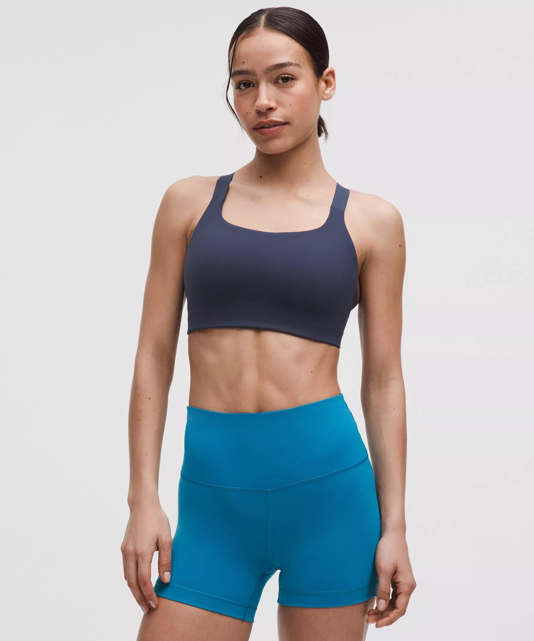 Ultralu Square-Neck Workout Bra *Medium Support, D/DD Cup Product Image