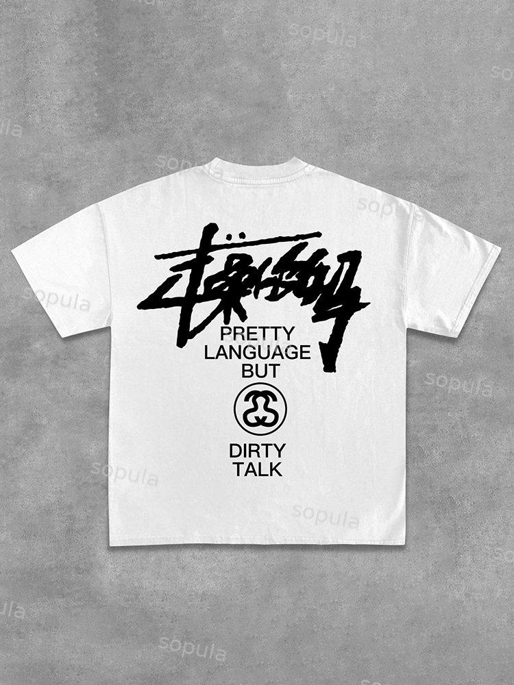 Different Design Funny Print Graphic Cotton T-Shirt Product Image