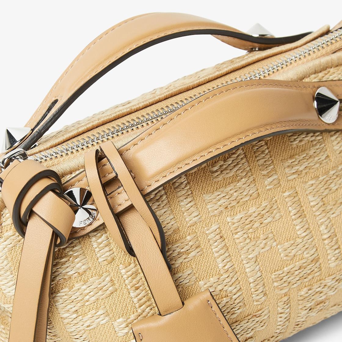 By The Way Soft MiniJacquard fabric mini-bag with raffia FF Product Image