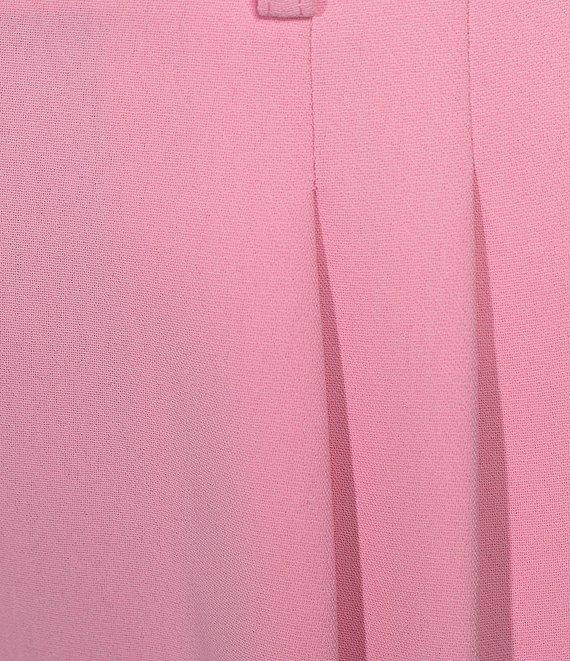 Gianni Bini Hartley Crepe Pleated Straight Wide Leg Coordinating Pants Product Image