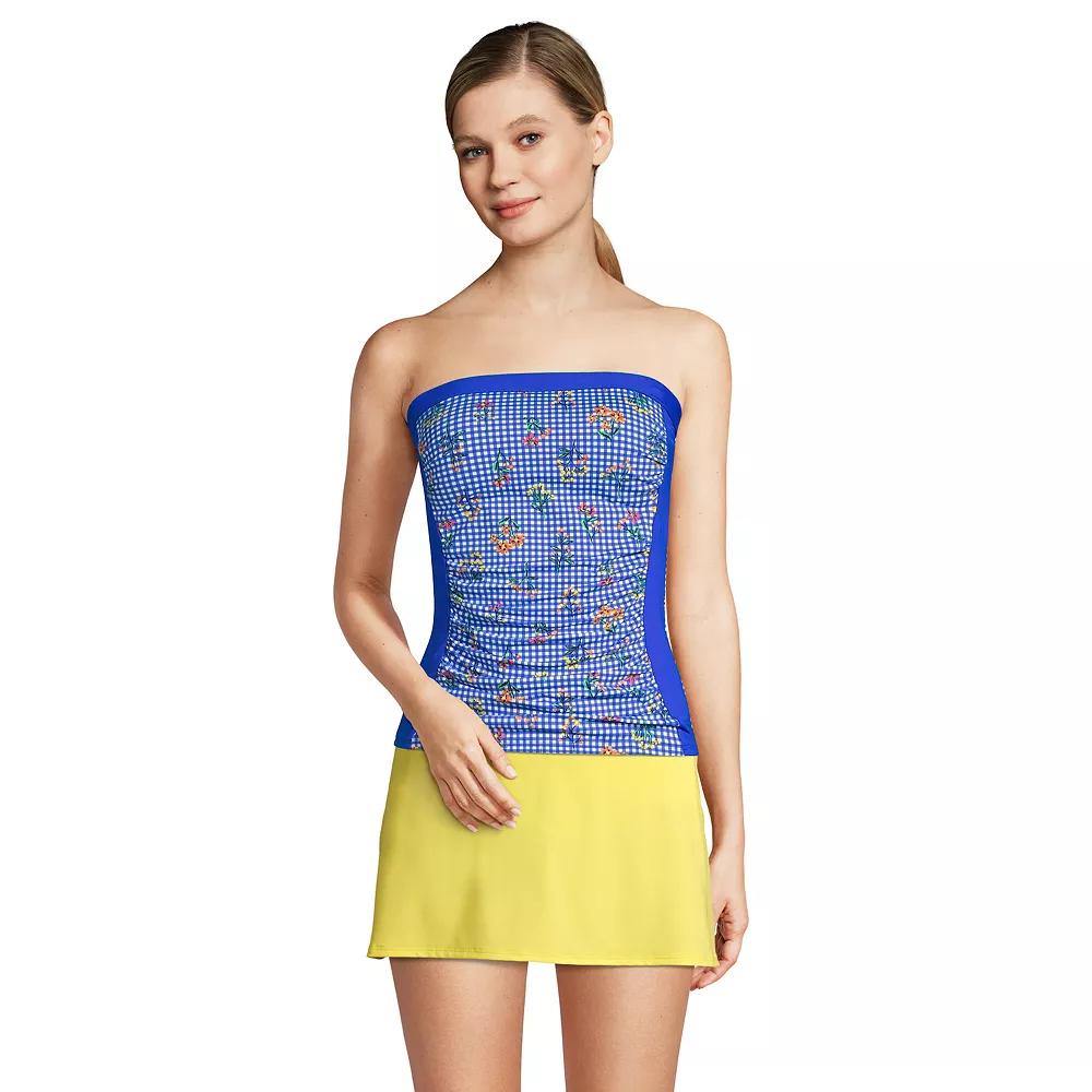 Women's Lands' End UPF 50 Bandeau Tankini Swimsuit Top,  Product Image
