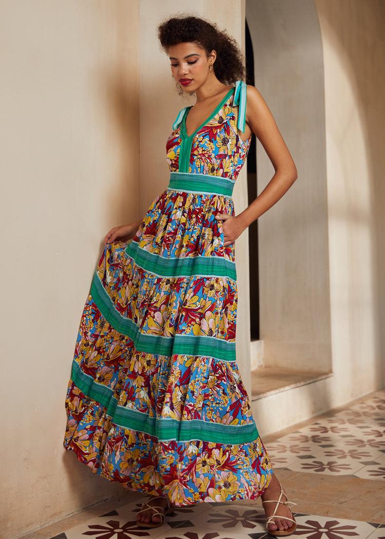 The Sunset Stroll Maxi Dress Product Image