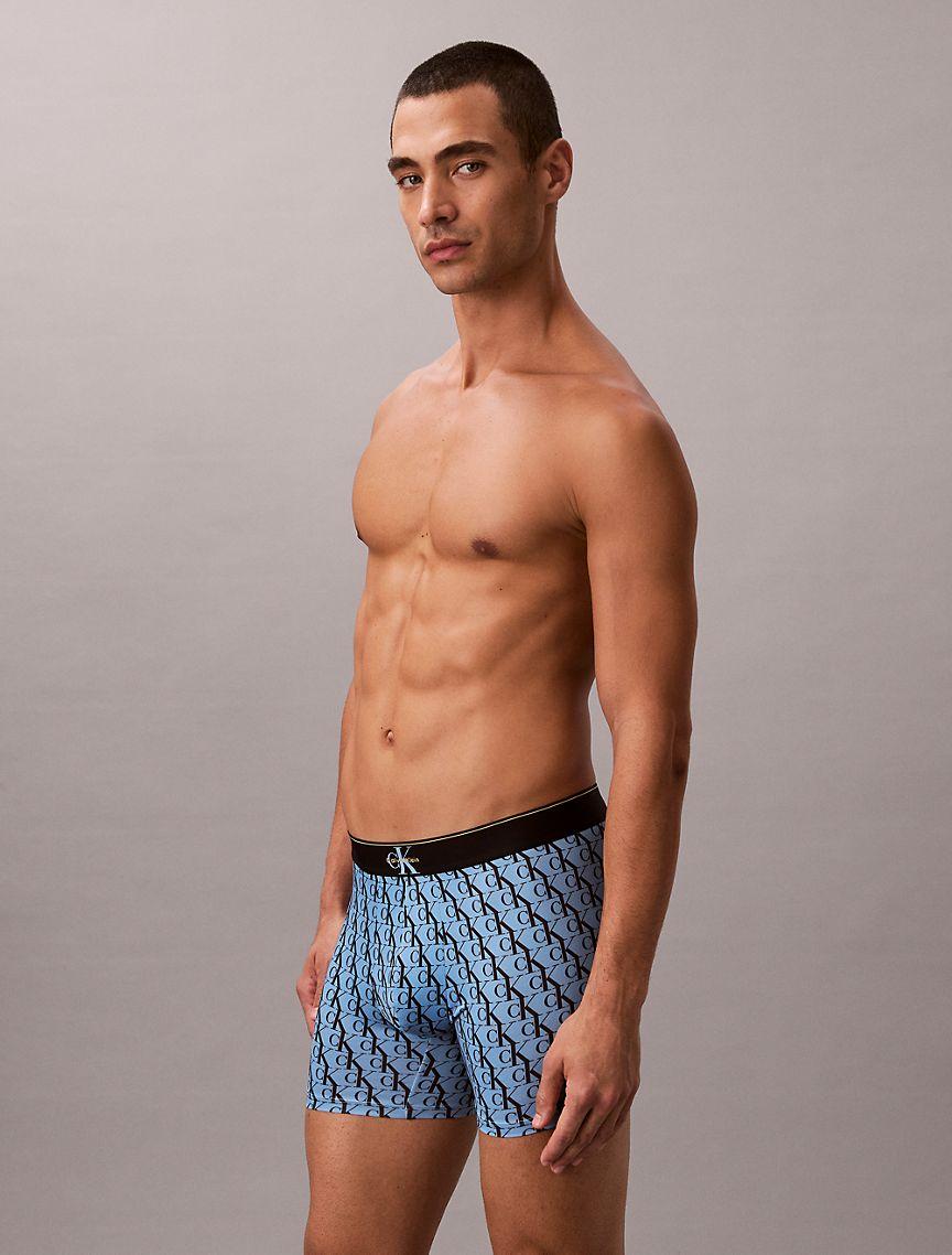 Graphic Monogram Microfiber Stretch Boxer Brief Product Image